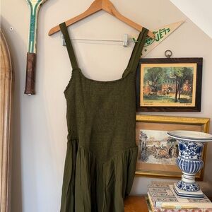 Edikted Olive Green Midi Dress